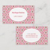 Modernes Abstrakt geometrisches Wasserfarbmuster Visitenkarte (Vorne/Hinten)