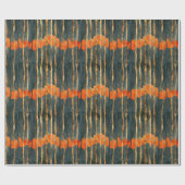 Modernes, abstrakt gestreiftes, schwarzgoldfarbene geschenkpapier (Flach)