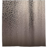 Modernes Abstrakt Glam Silver Rosa Blush Rose Gold Duschvorhang (Vorderseite)