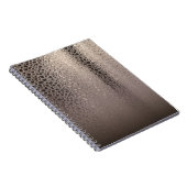 Modernes Abstrakt Glam Silver Rosa Blush Rose Gold Notizblock (Rechte Seite)