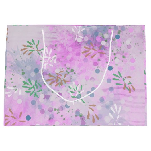 Modernes Abstrakt Große Geschenktüte (Vorderseite)