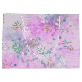 Modernes Abstrakt Große Geschenktüte (Rückseite)