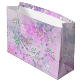 Modernes Abstrakt Große Geschenktüte (Rückseite Schrägansicht)