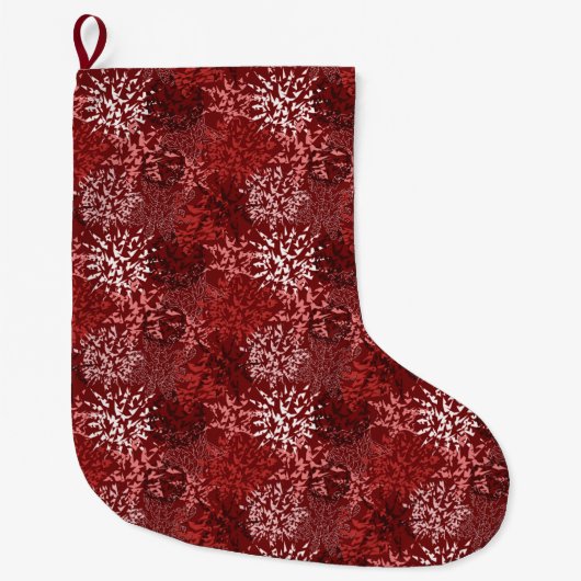 Modernes Abstrakt Großer Weihnachtsstrumpf (Vorderseite)