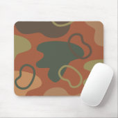 Modernes abstrakt in Naturfarben Grün braun Mousepad (Mit Mouse)