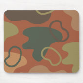 Modernes abstrakt in Naturfarben Grün braun Mousepad (Vorne)