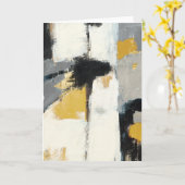 Modernes Abstrakt Karte (Gelbe Blume)