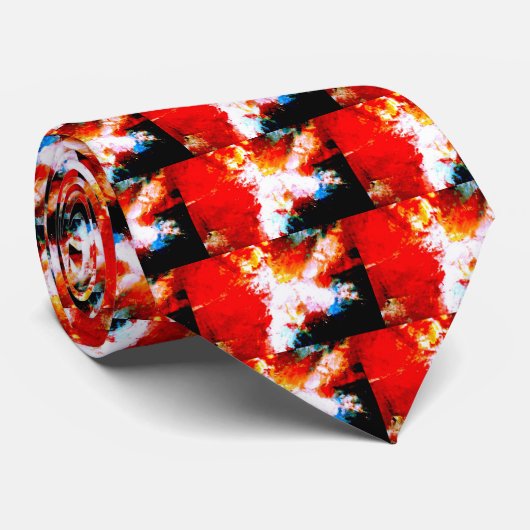 Modernes Abstrakt Krawatte (Gerollt)