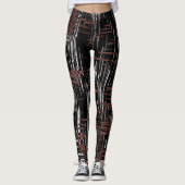 Modernes Abstrakt Leggings (Vorderseite)