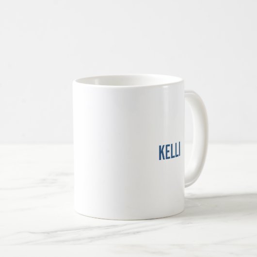 Modernes Abstrakt Letter-K-Monogramm Kaffeetasse (VorderseiteRechts)