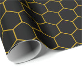 Modernes Abstrakt-minimales geometrisches Muster S Geschenkpapier (Rolleneckpunkt)