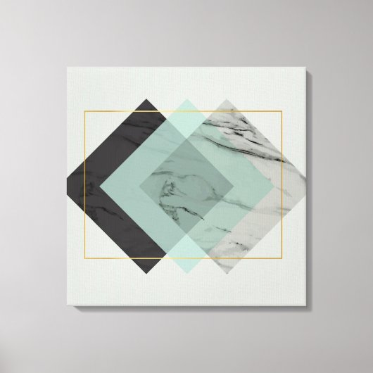 Modernes Abstrakt mit Marmor Leinwanddruck (Vorderseite)