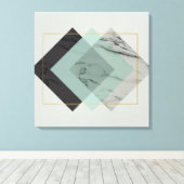 Modernes Abstrakt mit Marmor Leinwanddruck (Insitu (Holzboden))