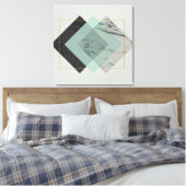 Modernes Abstrakt mit Marmor Leinwanddruck (Insitu (Schlafzimmer))
