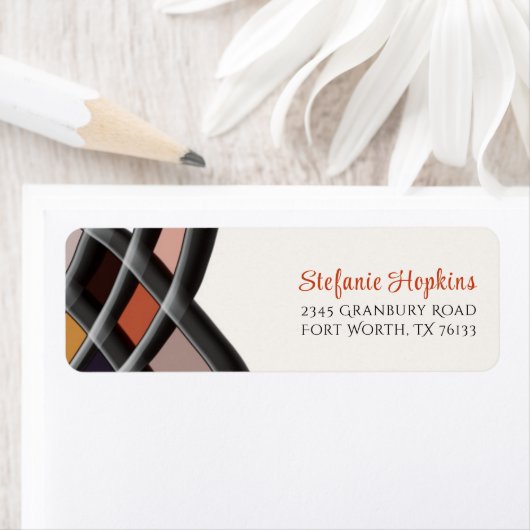 Modernes Abstrakt mit stilvoller Script-Rücksendea (Insitu)