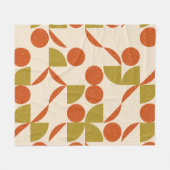 Modernes, abstrakt nahtloses geometrisches Muster Fleecedecke (Vorderseite (Horizontal))