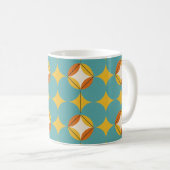 Modernes, abstrakt nahtloses geometrisches Muster  Kaffeetasse (VorderseiteRechts)