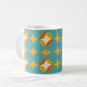 Modernes, abstrakt nahtloses geometrisches Muster  Kaffeetasse (Vorderseite Links)