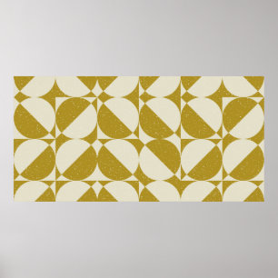 Modernes, abstrakt nahtloses geometrisches Muster Poster