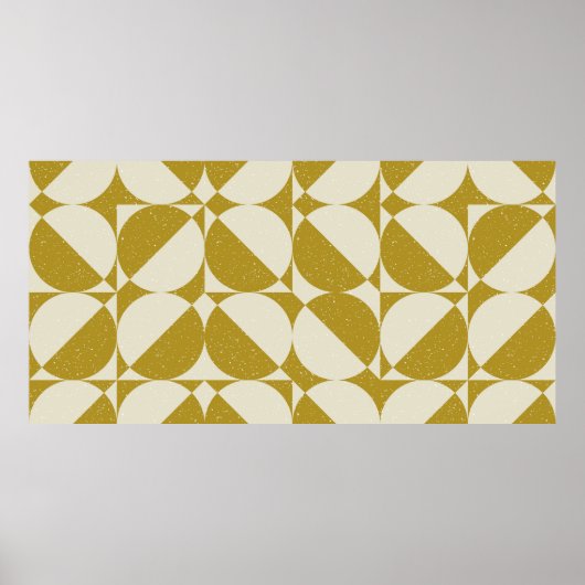 Modernes, abstrakt nahtloses geometrisches Muster  Poster (Vorne)