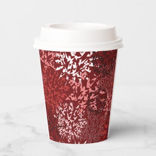 Modernes Abstrakt Pappbecher (Rückseite)