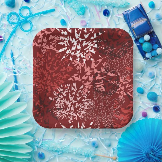 Modernes Abstrakt Pappteller (Party)