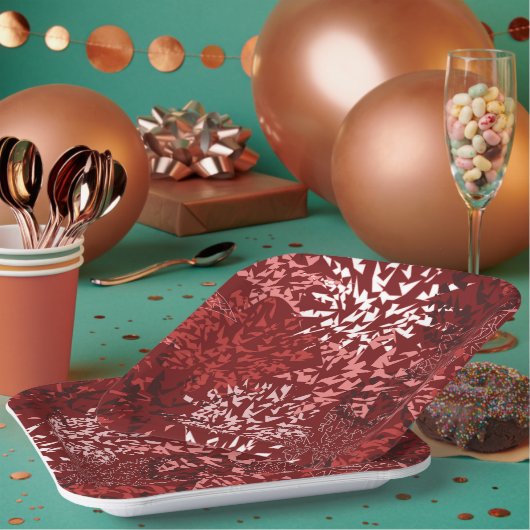 Modernes Abstrakt Pappteller (Multi)