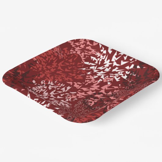 Modernes Abstrakt Pappteller (Gewinkelt)