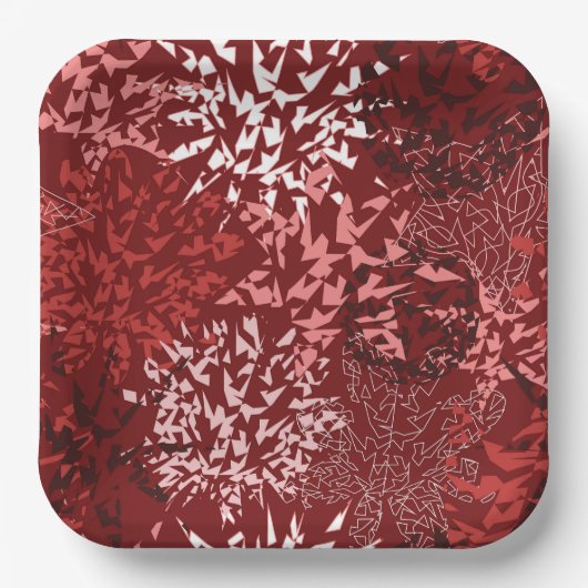 Modernes Abstrakt Pappteller (Vorderseite)