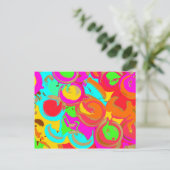 Modernes Abstrakt Postkarte (Stehend Vorderseite)
