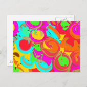 Modernes Abstrakt Postkarte (Vorne/Hinten)