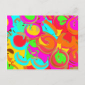 Modernes Abstrakt Postkarte (Vorderseite)