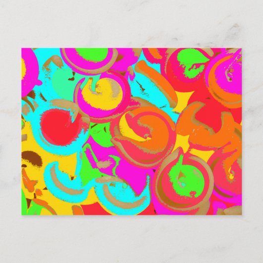 Modernes Abstrakt Postkarte (Vorderseite)