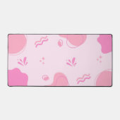 Modernes Abstrakt rosa Minimalistisch Schreibtischunterlage (Vorderseite)