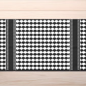 Modernes Abstrakt Schwarz/Weiß Tischdecke