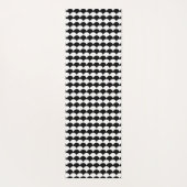 Modernes Abstrakt Schwarz/Weiß Yogamatte (Rückseite)