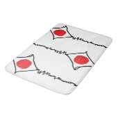 Modernes Abstrakt Styling Badematte (Schrägansicht)