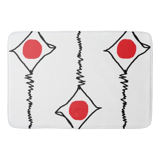 Modernes Abstrakt Styling Badematte (Vorderseite)
