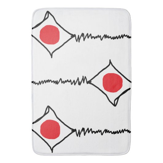 Modernes Abstrakt Styling Badematte (Vorderseite Vertikal)