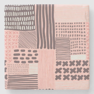 Modernes abstrakt: Vintage nahtlose Textur. Steinuntersetzer