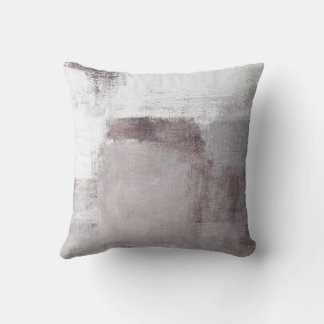 Modernes Abstrakt Wine Mauve & Grau Kissen