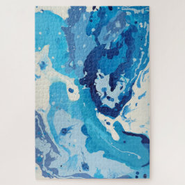 Modernes abstrakte in Pastelltönen des blauen Ozea Puzzle