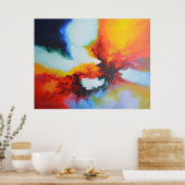 Modernes Abstrakter Expressionismus - Akryllische Poster (Küche)