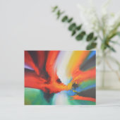 Modernes Abstrakter Expressionismus - Akryllische  Postkarte (Stehend Vorderseite)