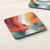 Modernes Abstrakter Expressionismus - Akryllische Untersetzer (Linke Seite)