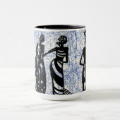 Modernes Abstraktes afrikanisches Design Tasse (Zentrum)