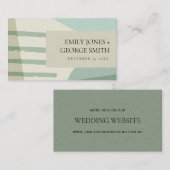 MODERNES ABSTRAKTES AQUA BLAU ART WEDSITE VISITENKARTE (Vorne/Hinten)