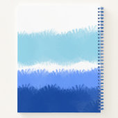 Modernes Abstraktes Aquarellbuch Blaue Töne Notizblock (Rückseite)