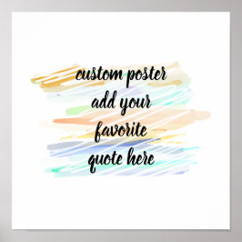 Modernes abstraktes Aquarelldesign ergänzen Ihr An Poster