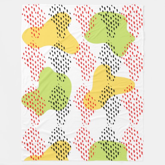 Modernes Abstraktes Aquarellmuster Fleecedecke (Vorderseite)